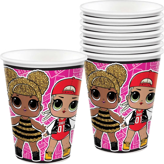 LOL Surprise Together 4Eva 9oz Paper Cups 8 Pack