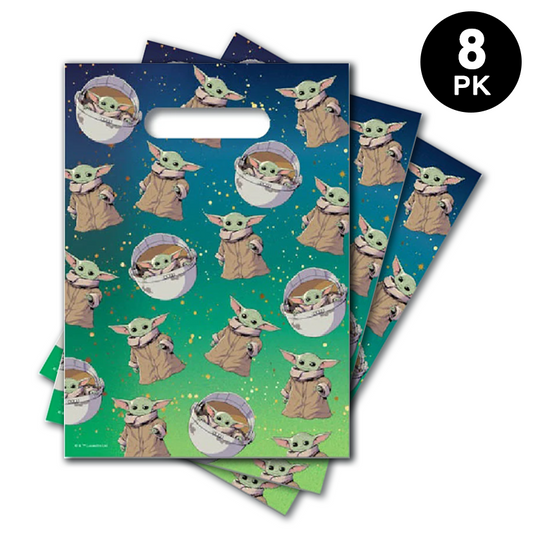 Star Wars The Mandalorian Plastic Gift Loot Bags 8 Pack