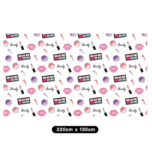 Beauty Makeup Cosmetics Tablecloth Plastic 220cm x 130cm