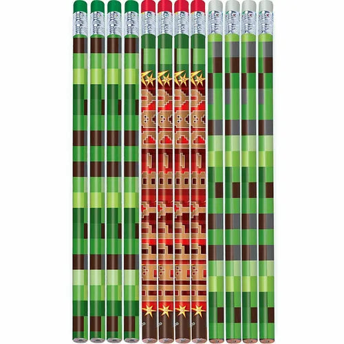 TNT Party! Pixel Game Pencils 12 Pack