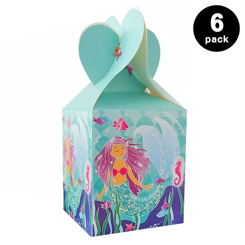 Mermaid Theme Candy Box 6 Pack