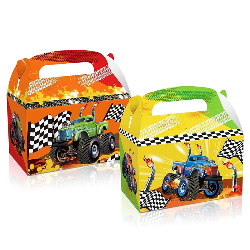 Monster Truck Theme Party Paper Candy Box 12 Pack