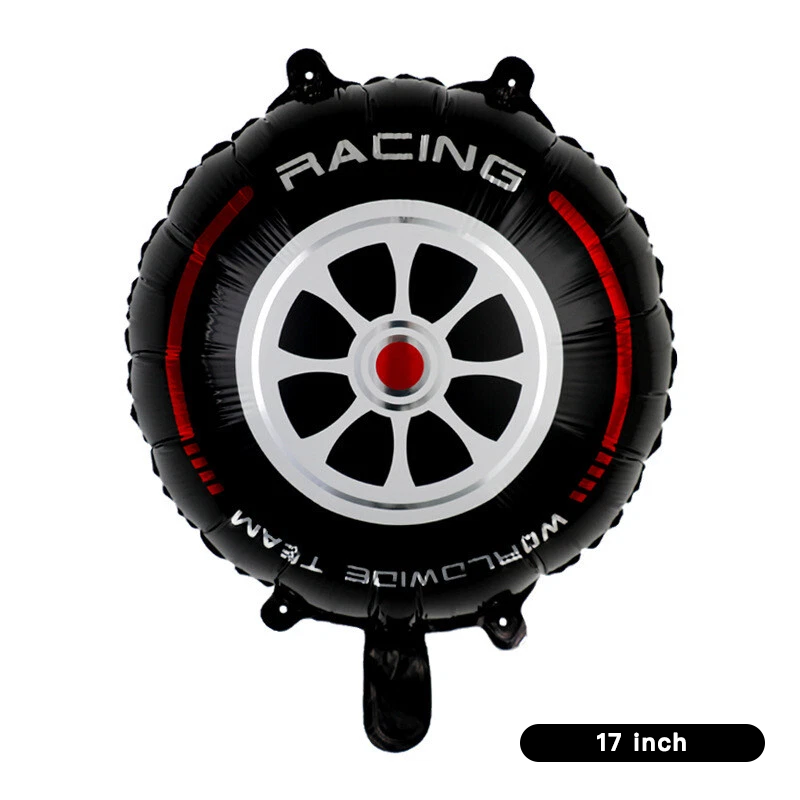 Motorbike Helmet Racing Car Foil Balloons 5 Pack