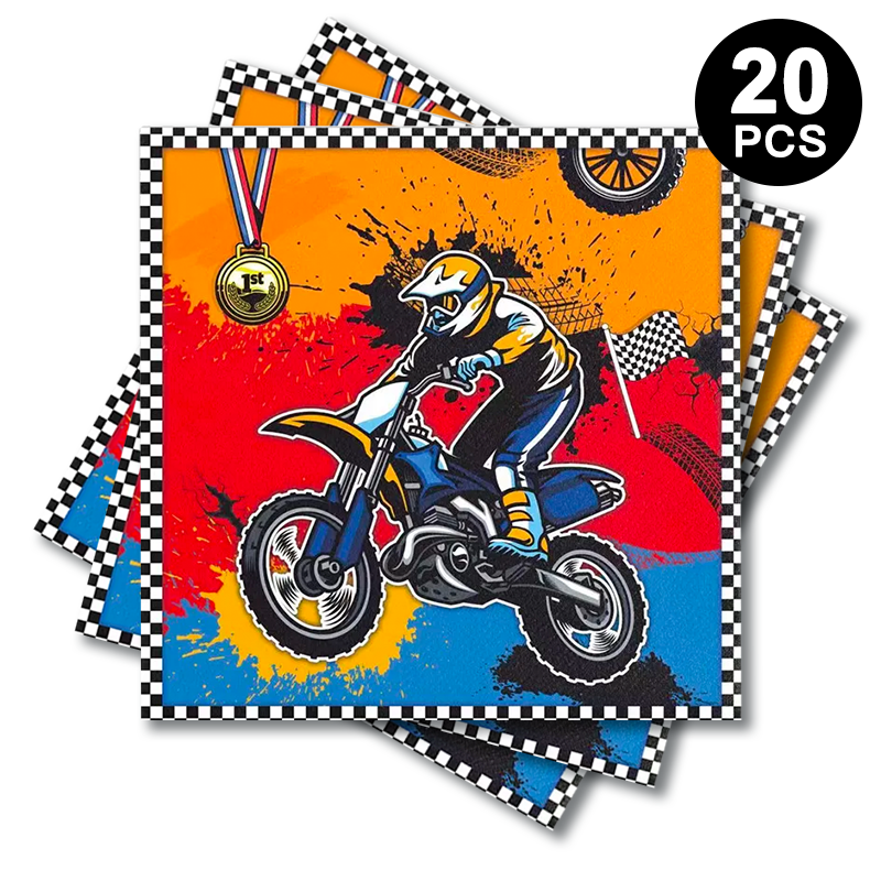 Motorcycle Luncheon Napkins 20 Pack