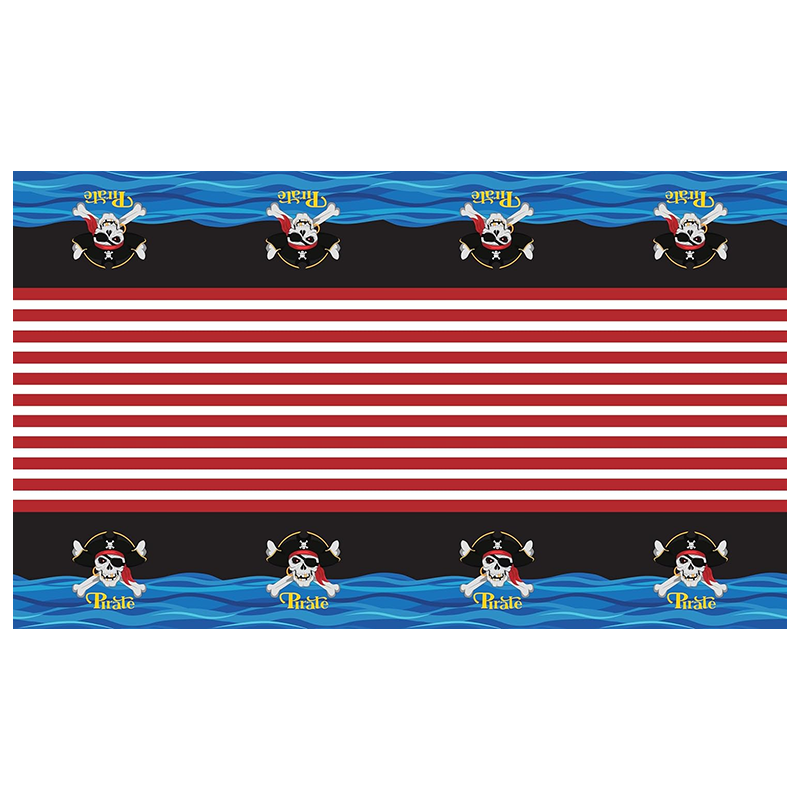 Pirate Theme Birthday Table Cover Plastic 180cm x 108cm