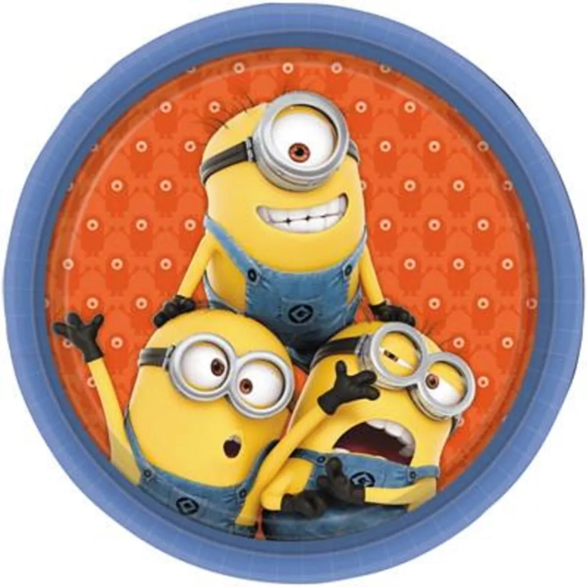 Despicable Me Minions 9 inch Round Paper Plates 8 Pack