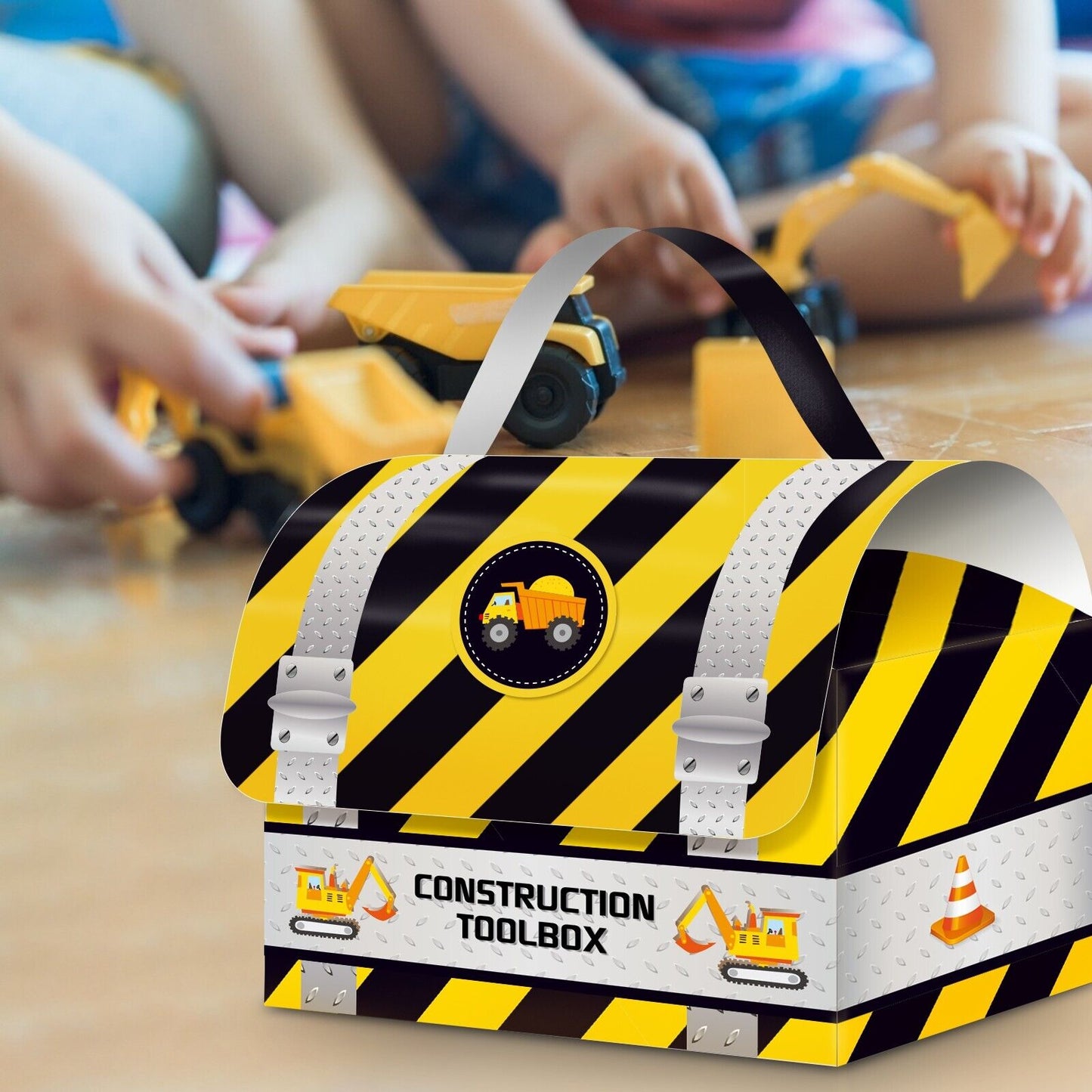 Construction Trucks Paper Candy Box 12 Pack