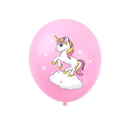 Unicorn Theme Assorted Latex Balloons 16pcs