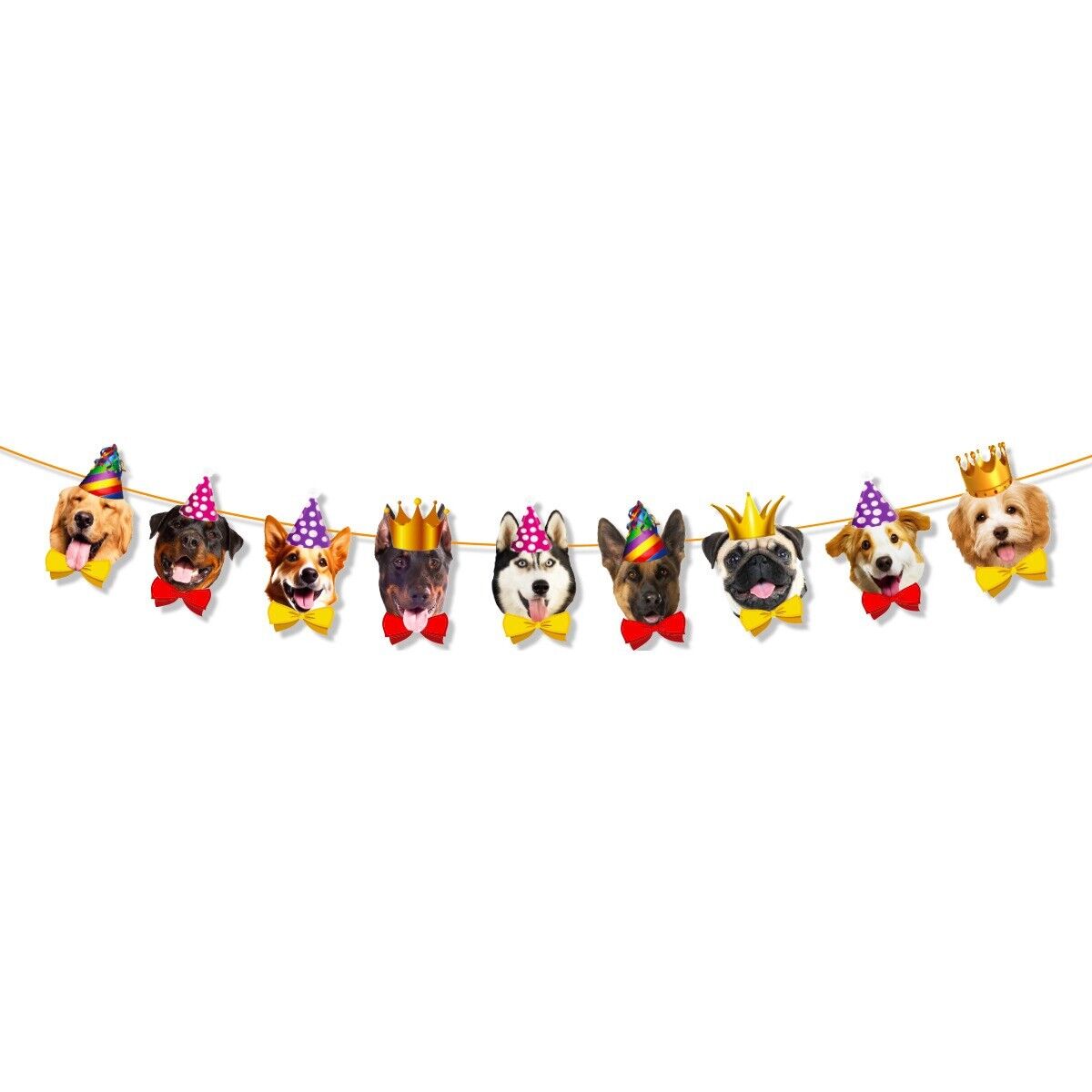 Cute Puppy Dog Birthday Party Banner 2 Meter