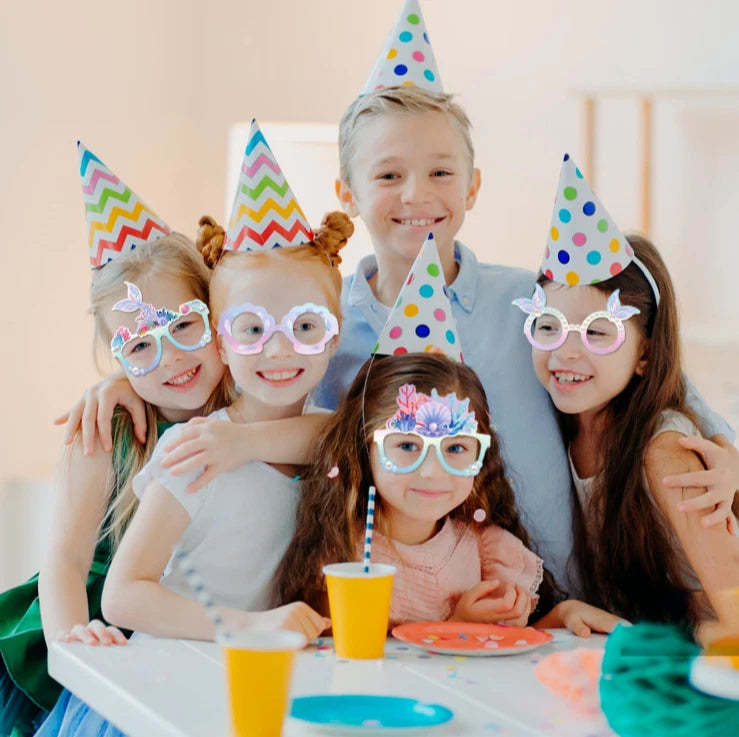 Mermaid Under the Sea Theme Party Paper Glasses 12 Pack