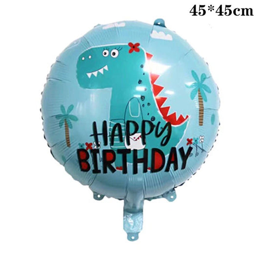 Dinosaur Shaped Foil Balloons 5 Pack