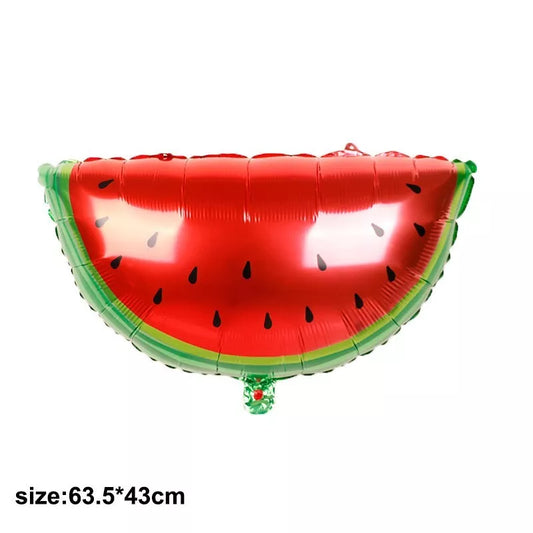 Watermelon Shaped Foil Balloons 9 Pack