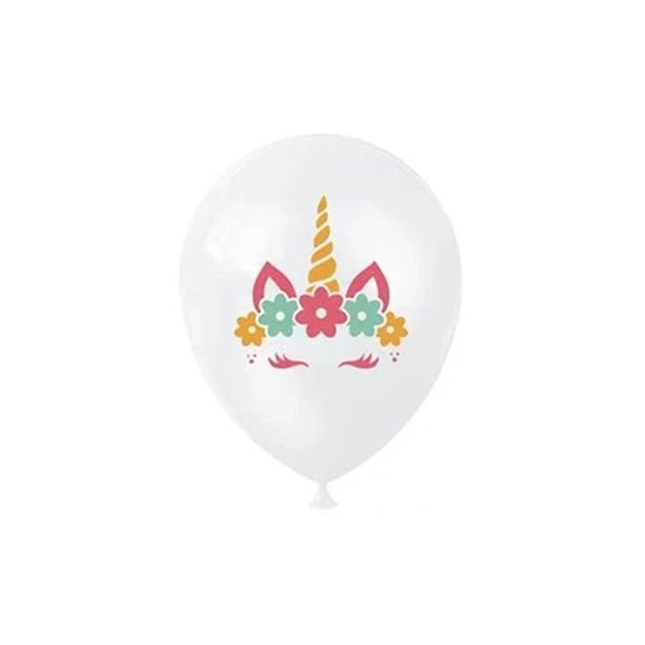 Unicorn Theme Assorted Latex Balloons 20 Pack