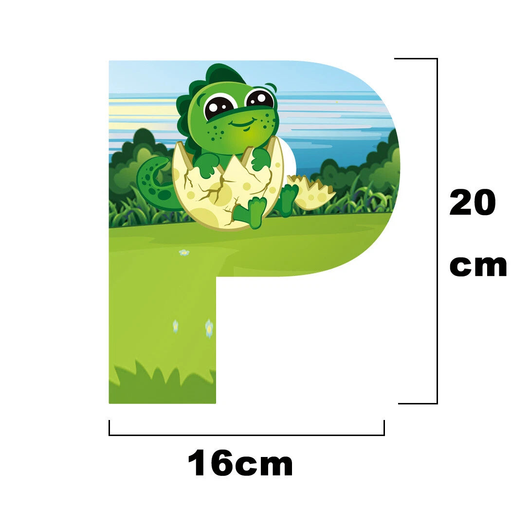 Cartoon Cute Dinosaur Theme Happy Birthday Banner 2 Meter