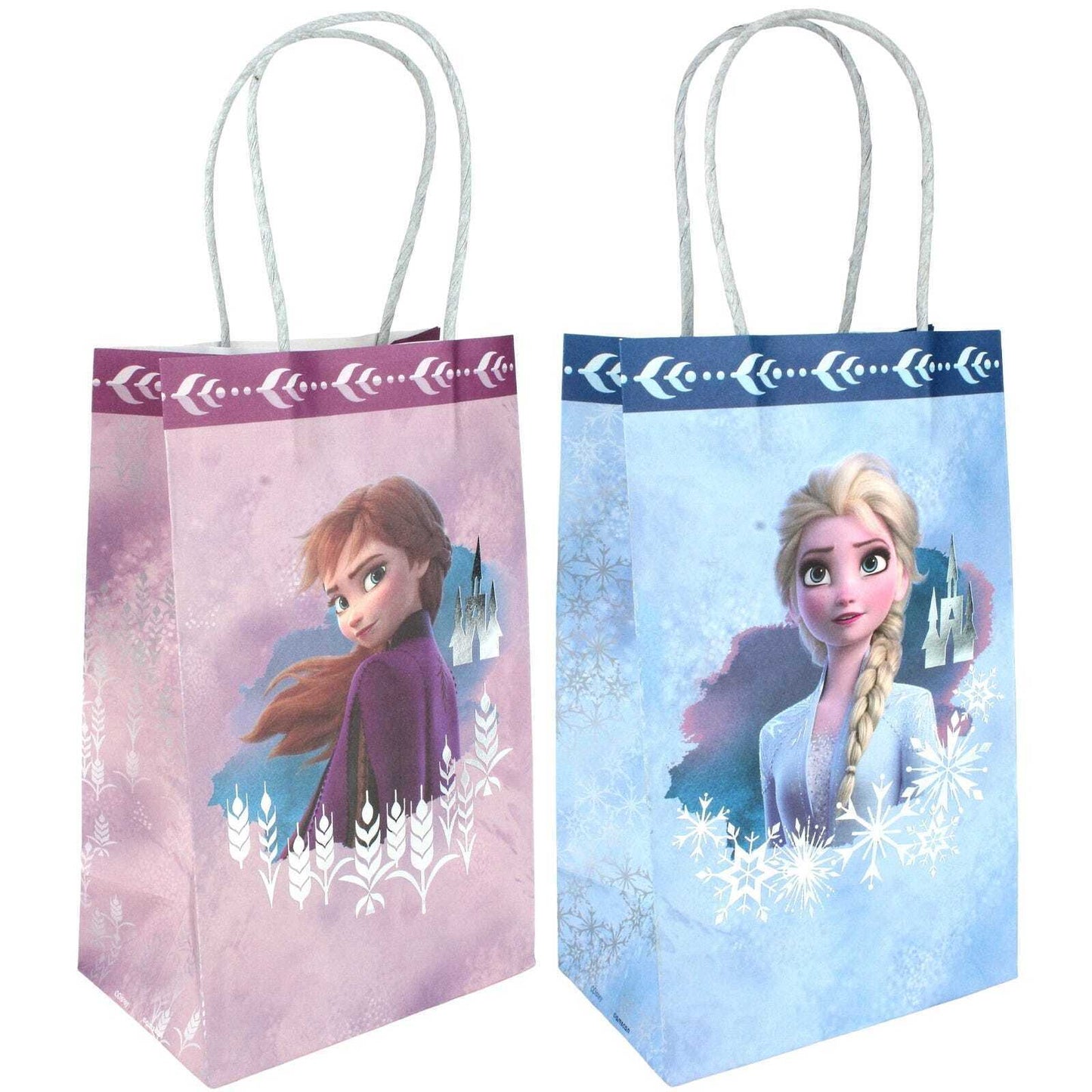 Frozen 2 Theme Paper Gift Bags with Handle 8 Pack