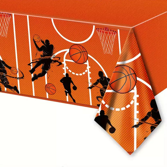 Basketball Theme Tablecloth Plastic 220cm x 130cm