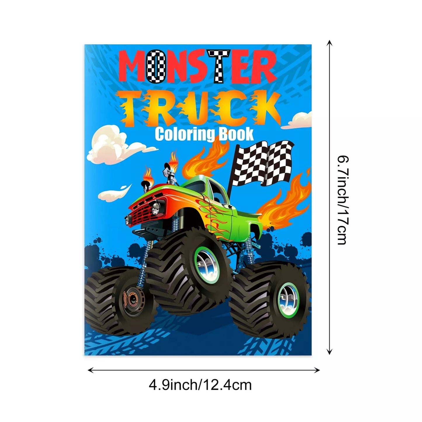 Monster Truck DIY Colouring Books 12 Pack