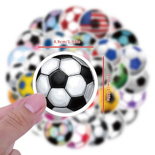Soccer Theme Vinyl Stickers 60 Pack