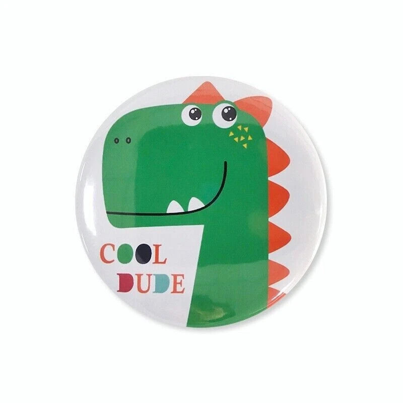Cartoon Dinosaur Metal Badges 10 Pack | Kids Birthday Party Gift Bag Fillings