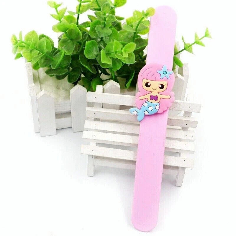 Cute Mermaid Slap Band Bracelet 6 Pack | Kids Birthday Party Favours Gift Bag Fillings