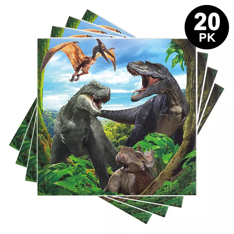 Dinosaur Jurassic Luncheon Napkins 20 Pack