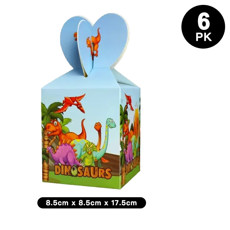 Cartoon Dinosaur Gift Candy Boxes 6 Pack