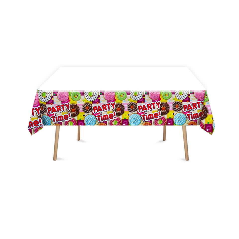 My Sweets Donuts Tablecloth Plastic 180cm x 108cm