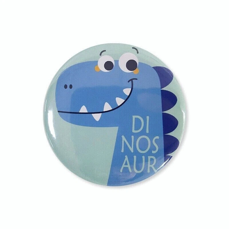 Cartoon Dinosaur Metal Badges 10 Pack | Kids Birthday Party Gift Bag Fillings