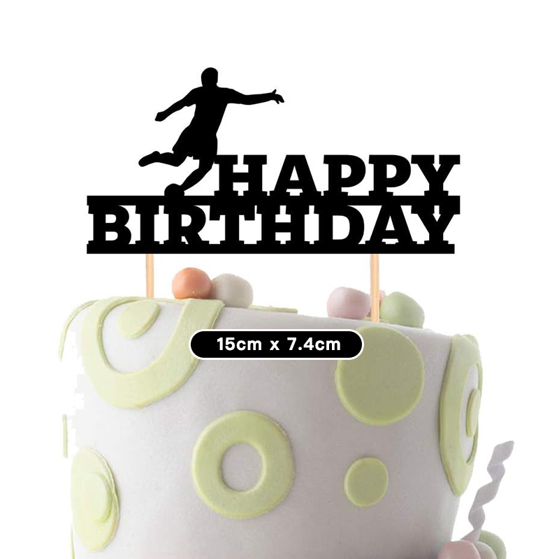 Soccer Theme Birthday Decorating Set | Banner Pennant Balloons Cake Toppers