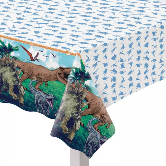 Jurassic Into The Wild Paper Tablecloth Table Cover 243cm x 137cm