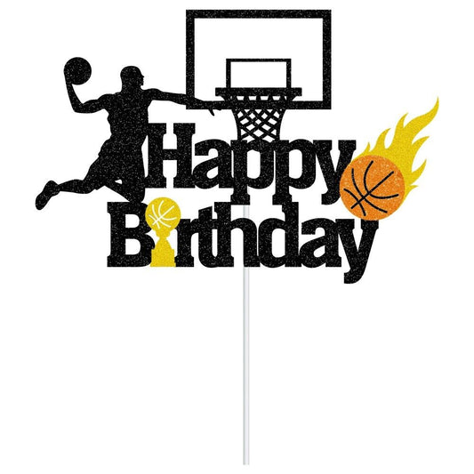 Basketball Theme Birthday Cake Topper