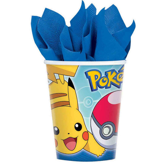 Pokemon Classic 266ml Paper Cups 8 Pack