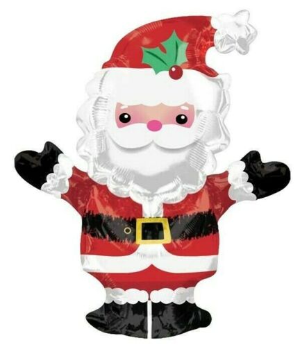 Christmas Party Santa Foil Balloon Set 5 Pack