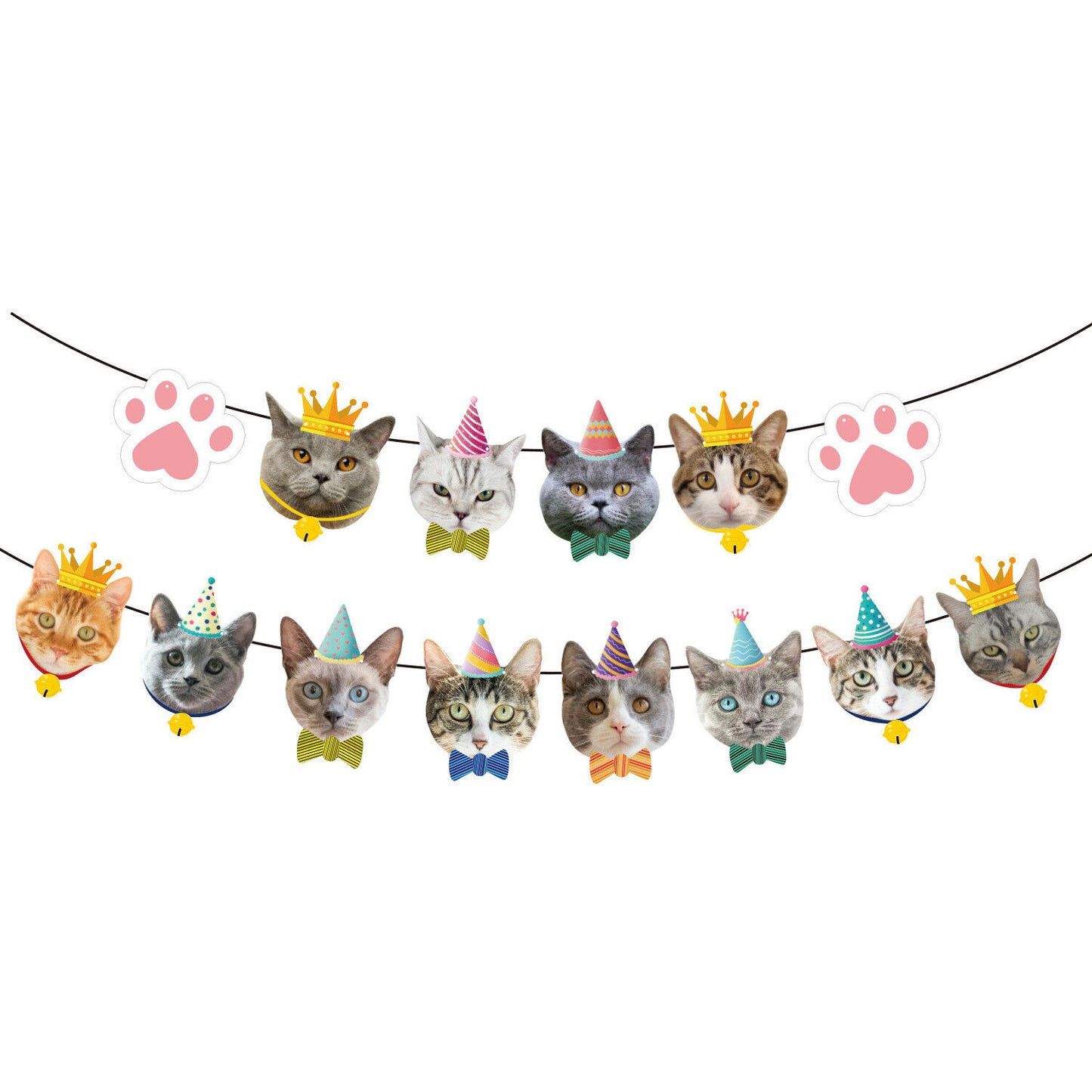 Cat Pet Birthday Party Banner 2 Meter