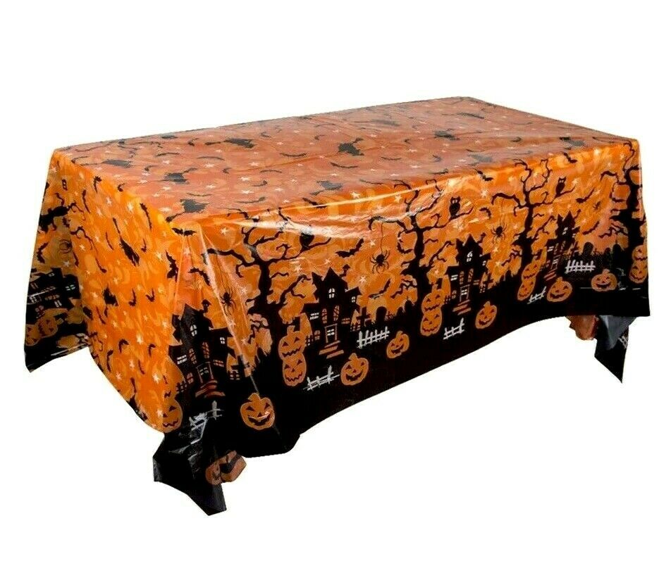 Halloween Table Cover Plastic 220cm x 130cm