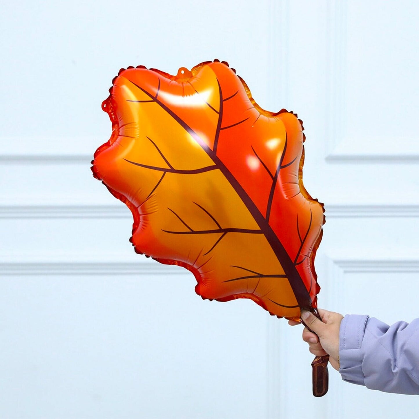 138pcs Fall Balloons Garland | Orange Burgundy Balloons Arch Kit with Maple Leaves for Autumn Harvest Thanksgiving Party Decorations