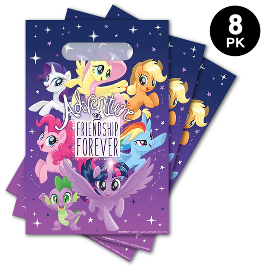 My Little Pony Friendship Adventures Theme Plastic Gift Loot Bags 8PK