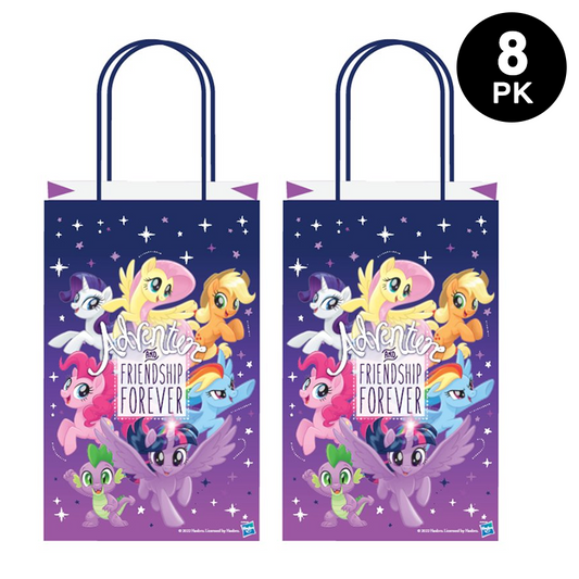 My Little Pony Friendship Adventures Theme Paper Gift Bags with Handle 8PK