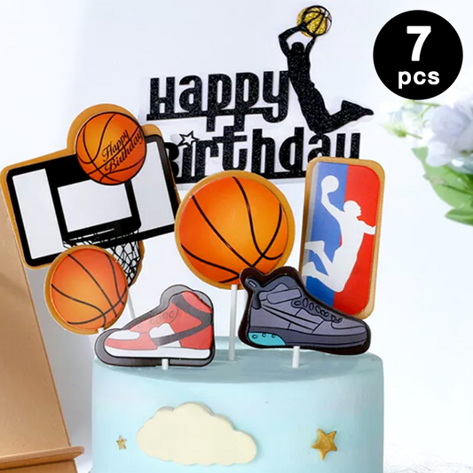 Basketball Birthday Cake Topper Decorations