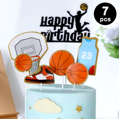 Basketball Birthday Cake Topper Decorations