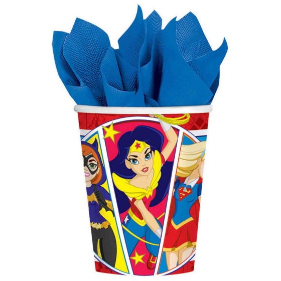 DC Superhero Girls 266ml 9oz Paper Cups 8PK