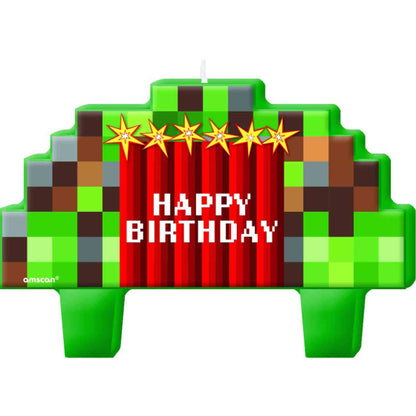 TNT Party! Pixel Theme Birthday Candle Set 4PK
