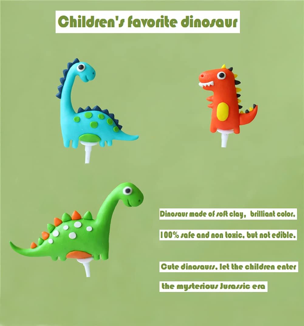 Cute Dinosaur Theme Birthday Cake Decorating Set