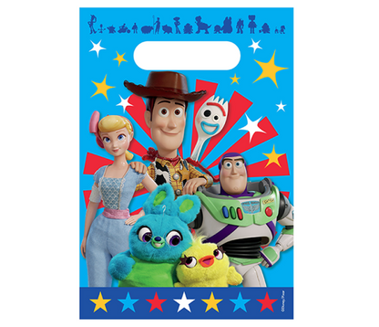 Toy Story 4 Theme Gift Loot Bags Plastic 8pk