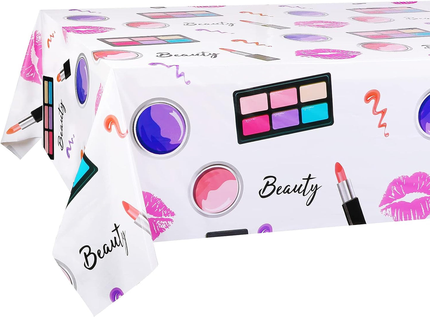 Beauty Makeup Cosmetics Tablecloth Plastic 220cm x 130cm