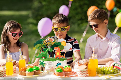 Cute Dinosaur Theme Birthday Cake Decorating Set