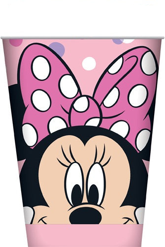 Minnie Mouse 266ml 9oz Paper Cups 8PK