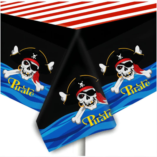 Pirate Theme Birthday Tablecloth Plastic 180cm x 108cm