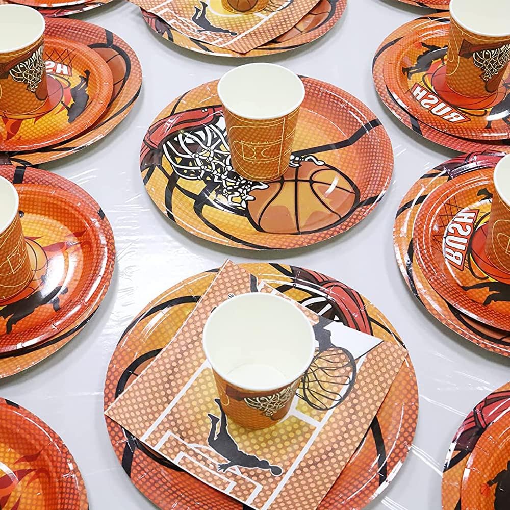 Basketball Theme Party 266ml Paper Cups 8pk