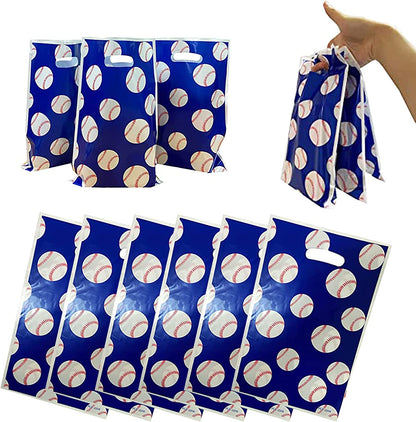 Baseball Theme Gift Loot Bags Plastic 10pk